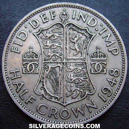 1948 british half crown|georgivs vi d coin 1948.